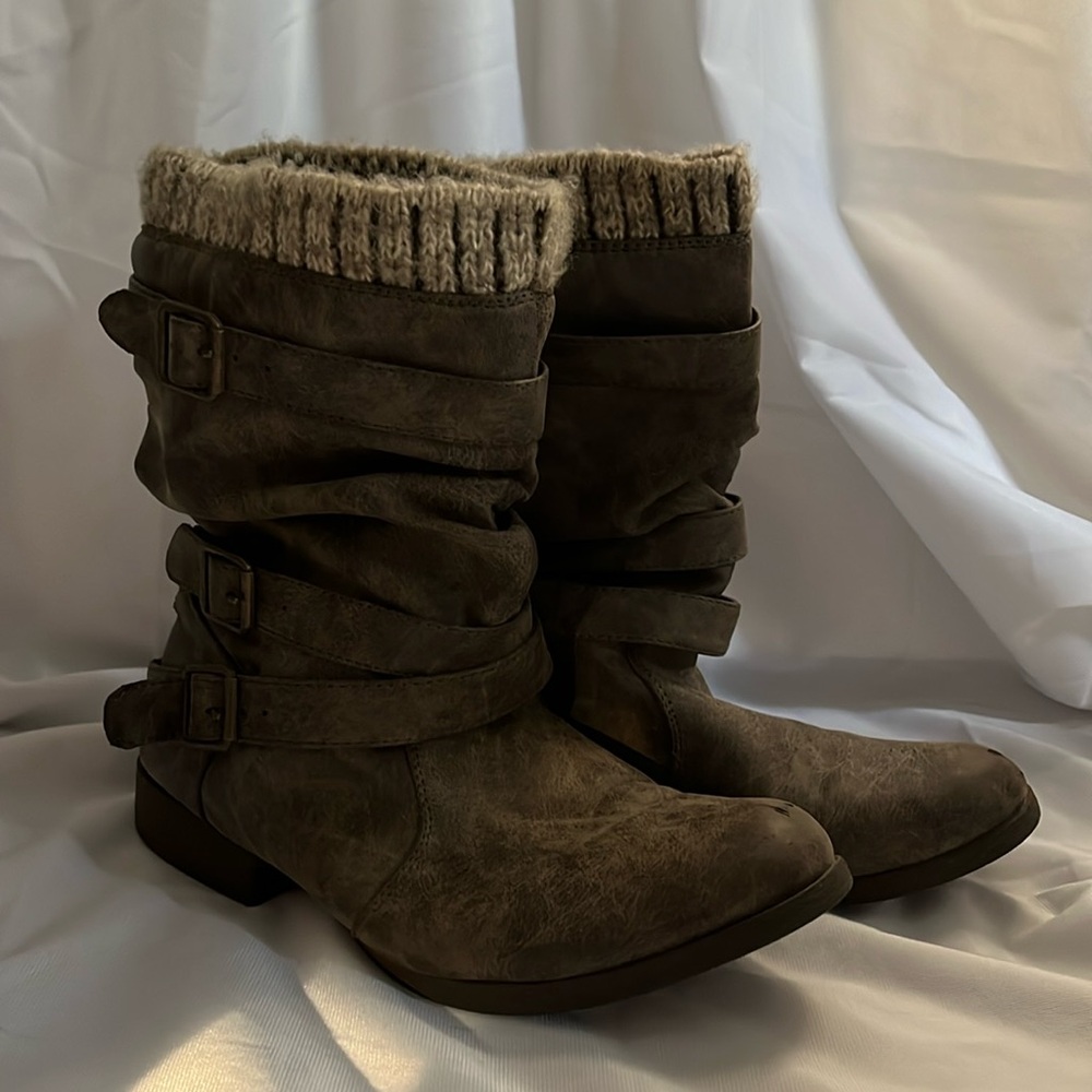 JustFab Nafise Gray Boots